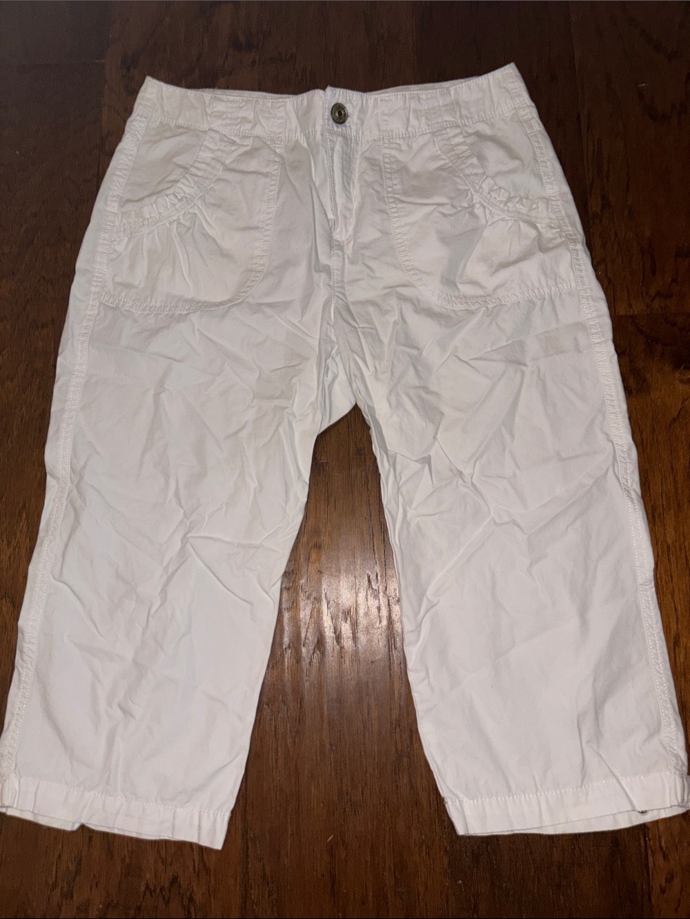 Izod White Casual Cropped Pants